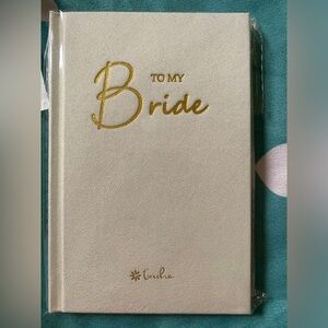 Vows to bride beautiful hard cover booklet